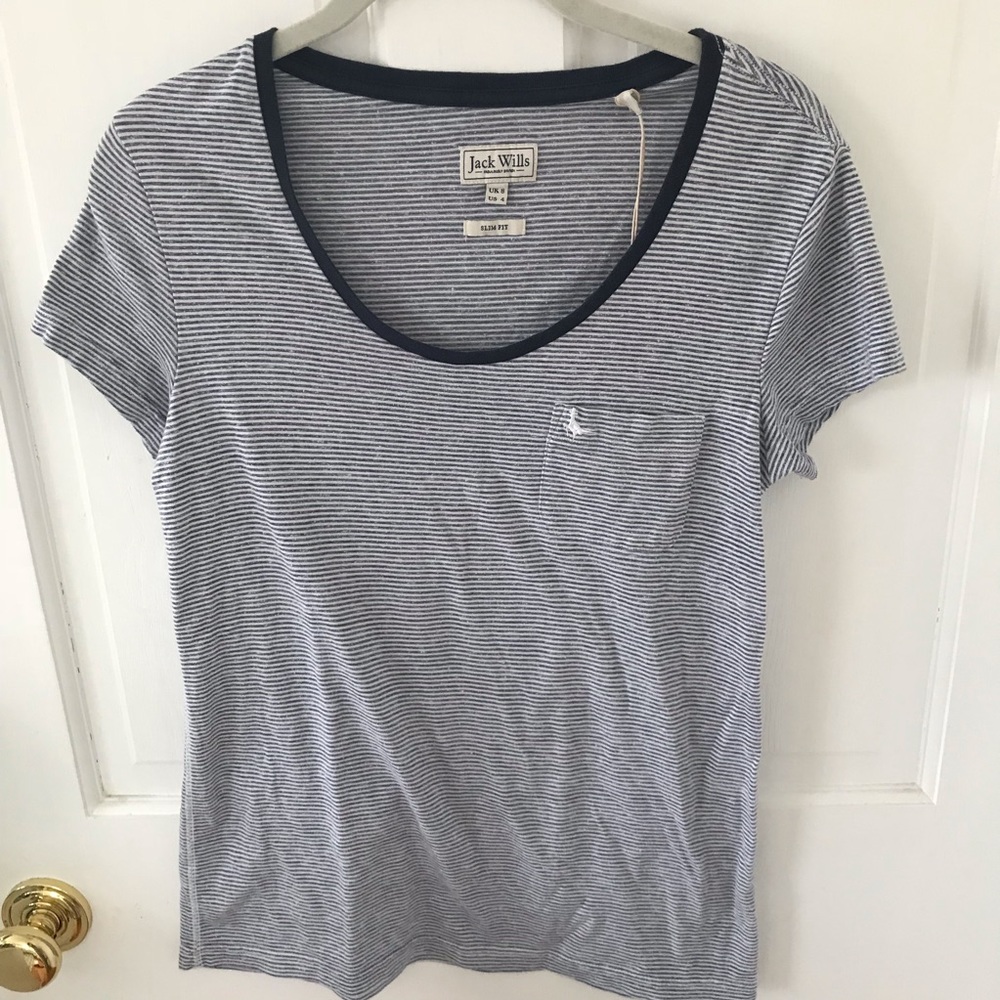 jack wills striped tee shirt